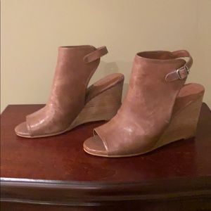 Open Toe Wedge Bootie